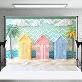 Lofaris Sunny Sandy Beach Summer Photography Backdrop